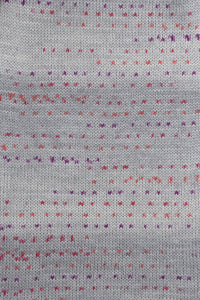 Lang Yarns Merino 200 Bebe Color 361 Purple & Pink Dot swatch