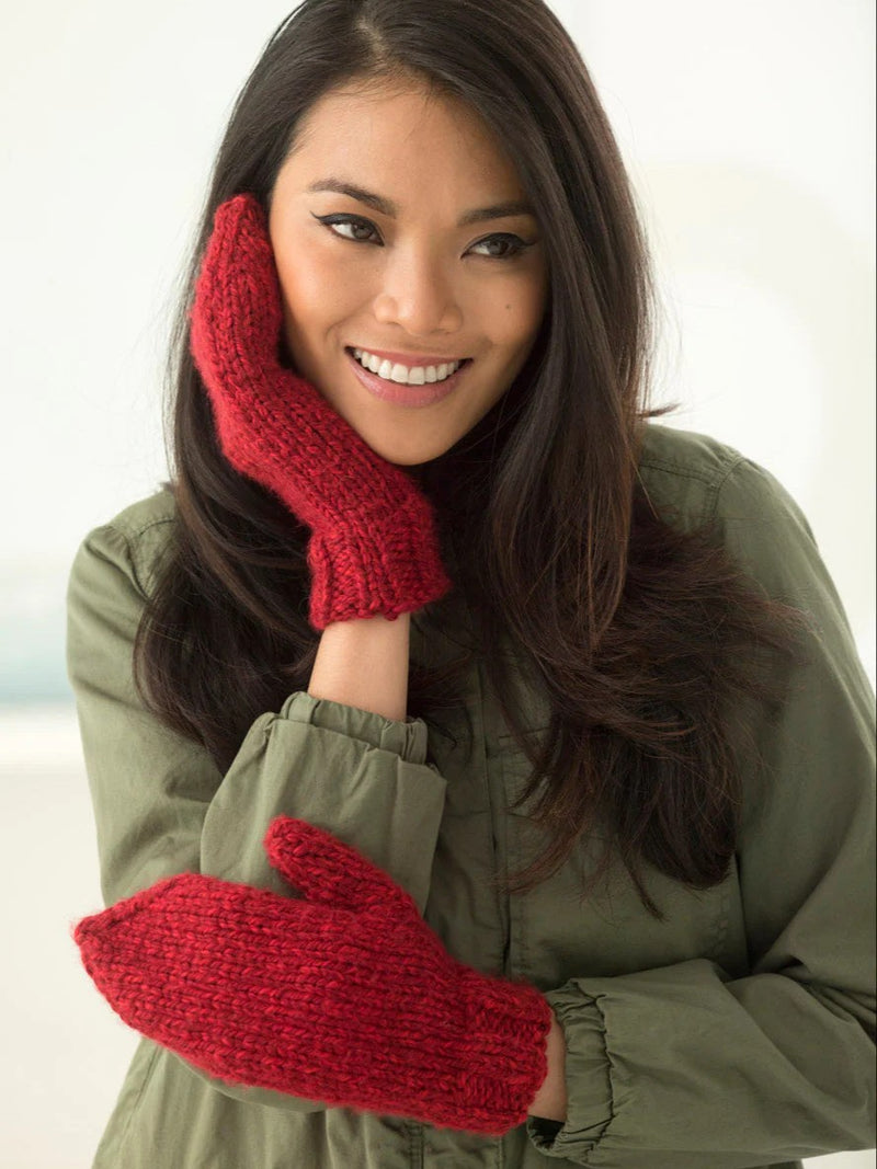 Knit Level 3 Mittens (Knit) by Lion Brand Yarn