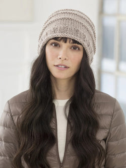 Lima Super Slouch Hat (Knit) by Lion Brand Yarn