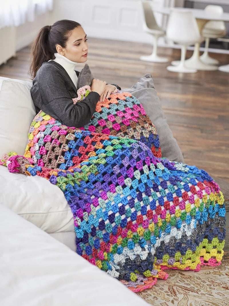 Wild Weekend Afghan (Crochet) by Lion Brand Yarn