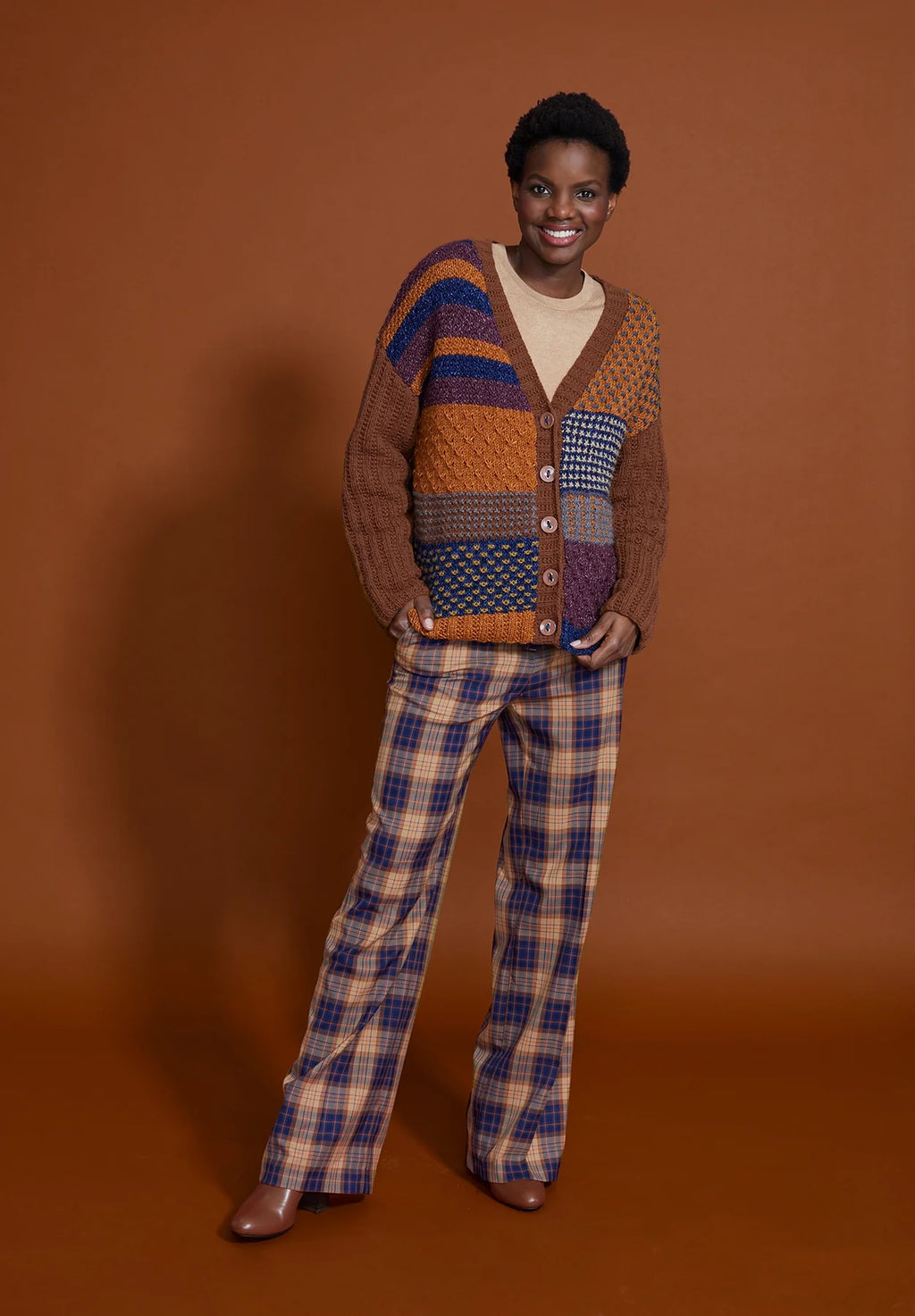 Multi Media Cardigan (Knit) by Lion Brand Yarn