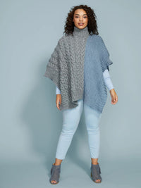 Lane Poncho (Knit) by Lion Brand Yarn