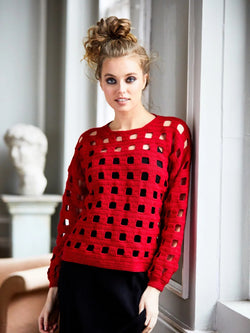 Windowpane Crochet Top