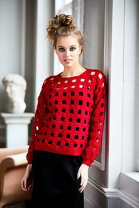 Windowpane Crochet Top