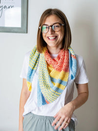 Tri-Color Shawl (Crochet)