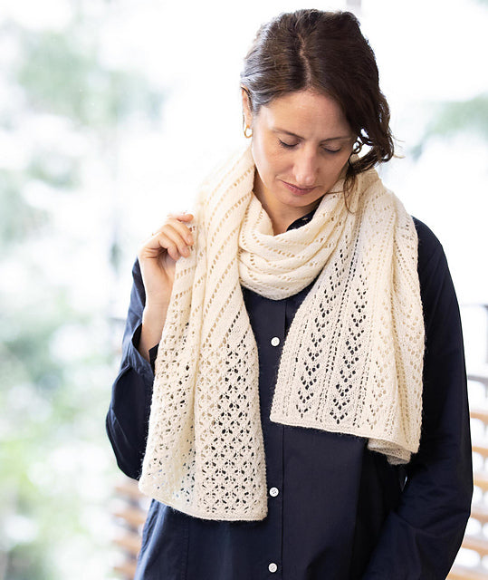 Lace Sampler Scarf by Churchmouse Yarns and Teas
