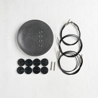 Lykke Umber 5" Interchangeable Circular Needle Set, Dandelion Denim Case