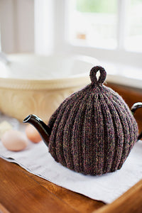Ribbed & Ruffled Tea Cozies by Churchmouse Yarns and Teas