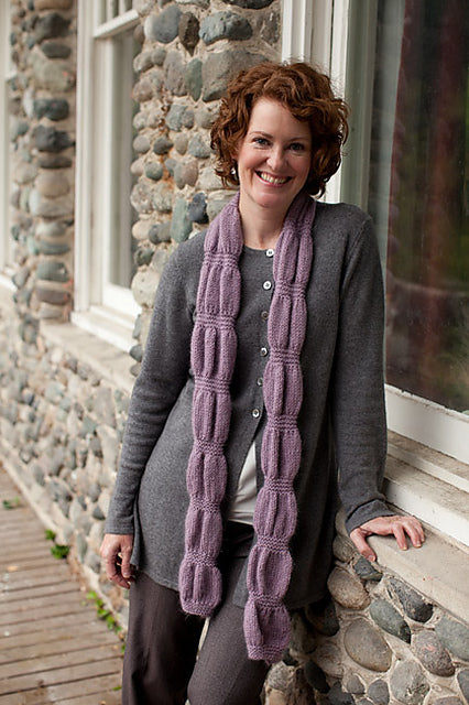 Ruched Scarf & Wrap by Churchmouse Yarns and Teas