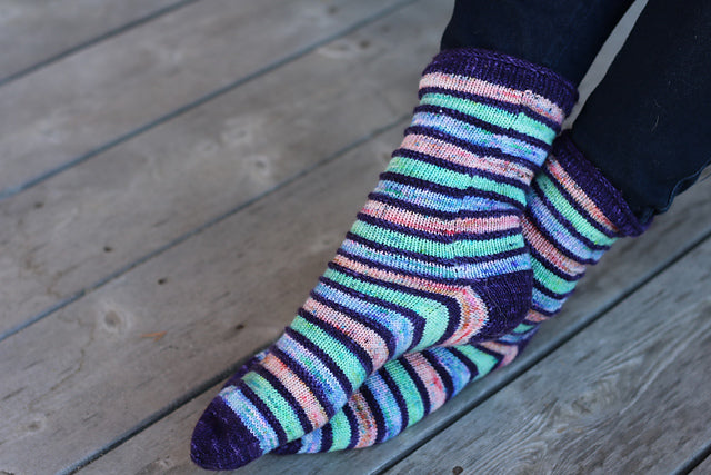 Spumoni Socks by Selma Kaplan