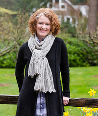 Tea Leaf Lace Scarf & Shawl by Churchmouse Yarns and Teas