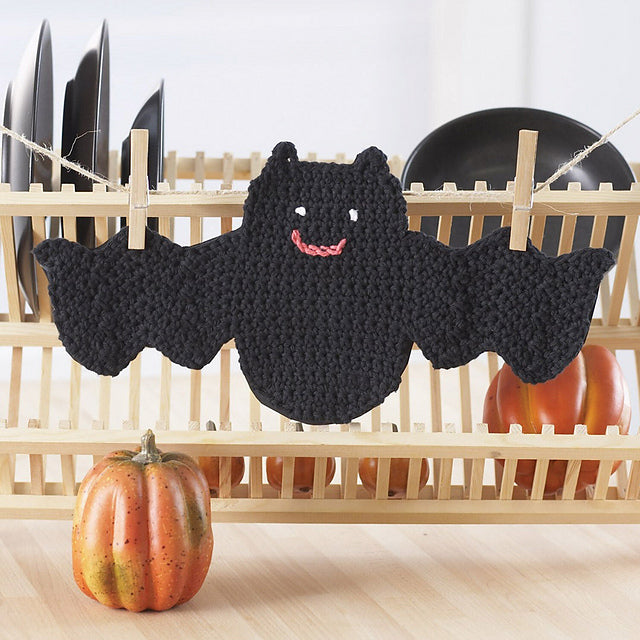 Bat Dishcloth by Lily / Sugar'n Cream