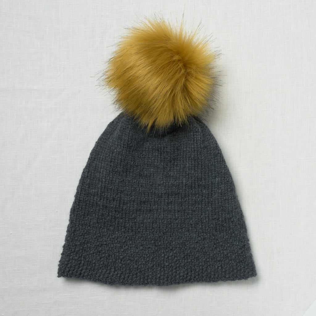 Lovafur Luxe Faux Fur Pom Mustard Fox