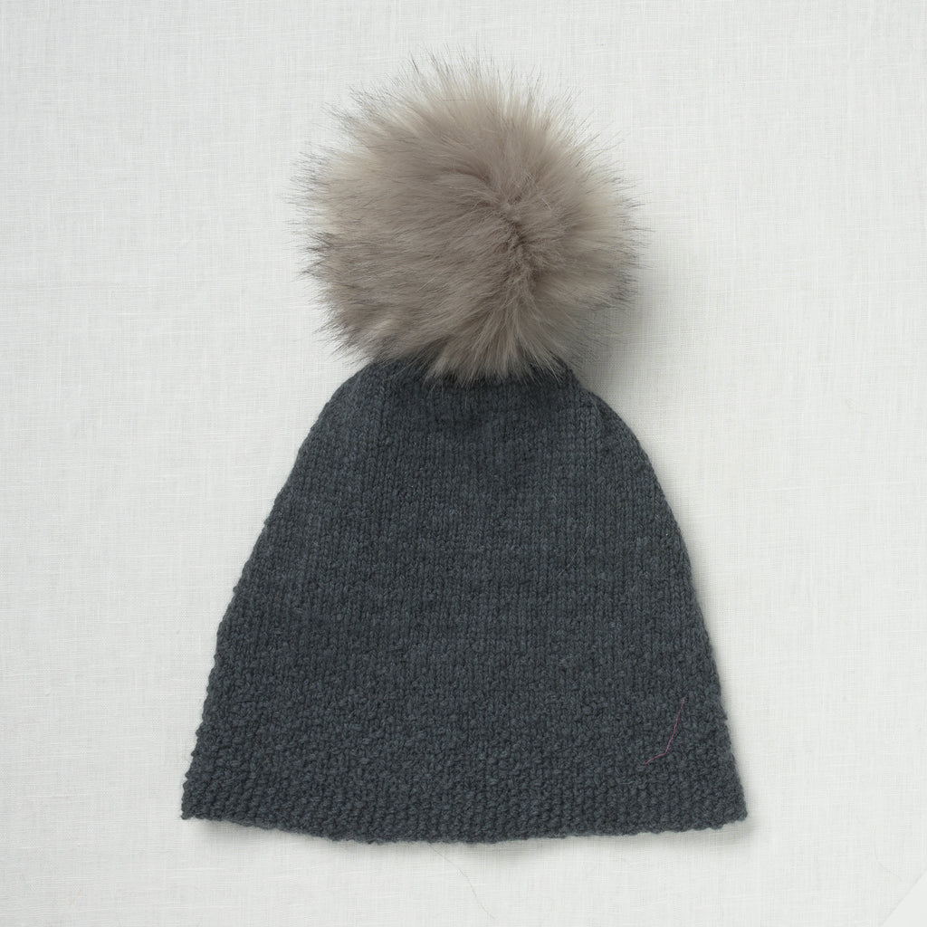 Lovafur Luxe Faux Fur Pom Steel Grey Fox