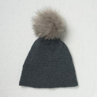 Lovafur Luxe Faux Fur Pom Steel Grey Fox