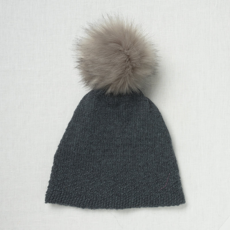 Lovafur Luxe Faux Fur Pom Steel Grey Fox