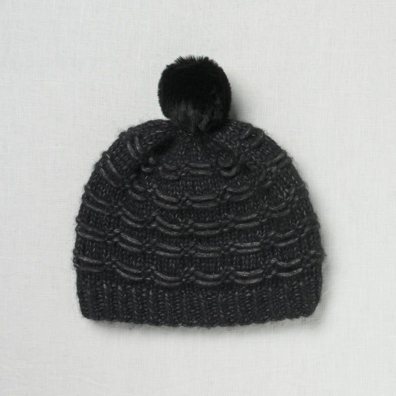 Lovafur Luxe Faux Fur Baby Pom Black Rex