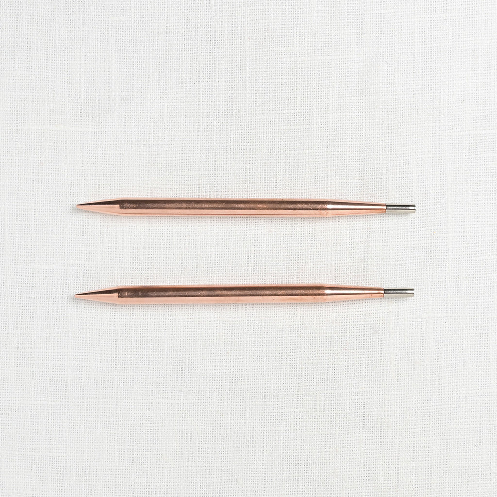 Lykke Cypra Copper 5" Interchangeable Circular Needle Set, Brown Vegan Suede Case