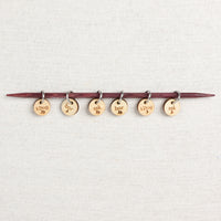 Katrinkles Wood Sock Instruction Stitch Markers, 6 ct.