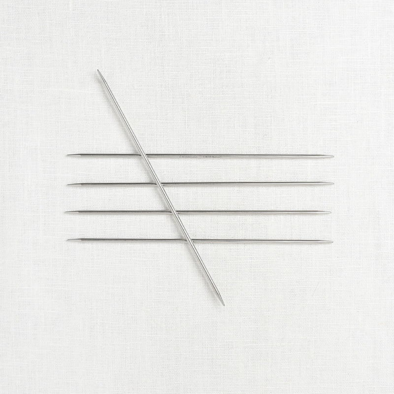 ChiaoGoo Stainless Steel Sock Double Point Needle Set, 6" (15cm)