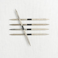 Lykke Driftwood 6" Double Point Needle Set, US 6-13, Grey Denim Case