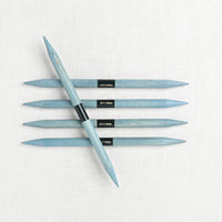 Lykke Indigo 6" Double Point Needle Set, US 6-13, Blue Denim Case