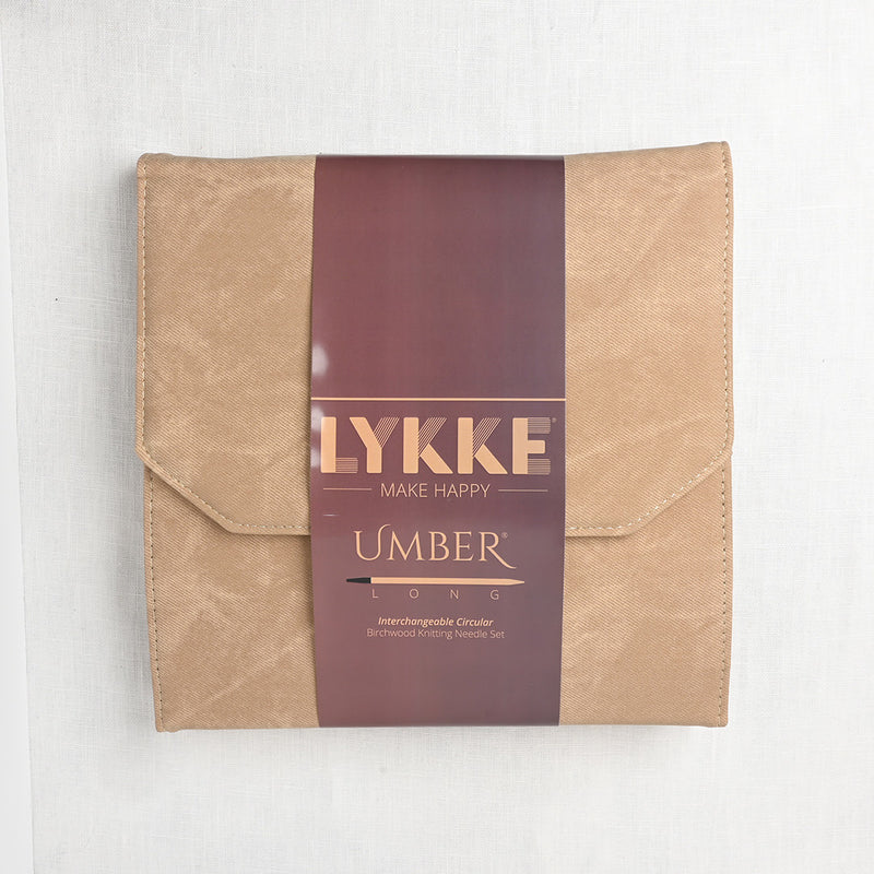 Lykke Umber Long Interchangeable Circular Needle Set, Umber Denim Case