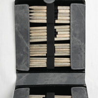 Lykke Driftwood 6" Double Point Needle Set, US 6-13, Grey Denim Case