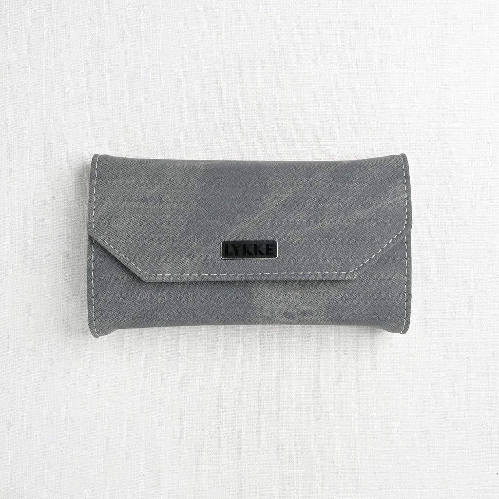 Lykke Driftwood 3.5" Interchangeable Circular Needle Set, Grey Denim Case