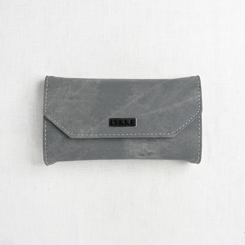 Lykke Driftwood 3.5" Interchangeable Circular Needle Set, Grey Denim Case