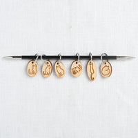 Katrinkles Wood Stitch Markers, Cats