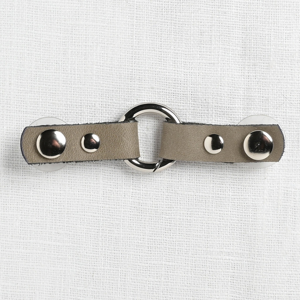 JUL Designs Cordoba Tiny Round Ring Closure, Pewter w/ Nickel Hardware