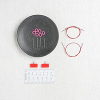 ChiaoGoo Twist Red Lace Interchangeable Needle Set, Shorties 2" & 3" (5, 8 cm), US 0-3 (2-3.25mm)
