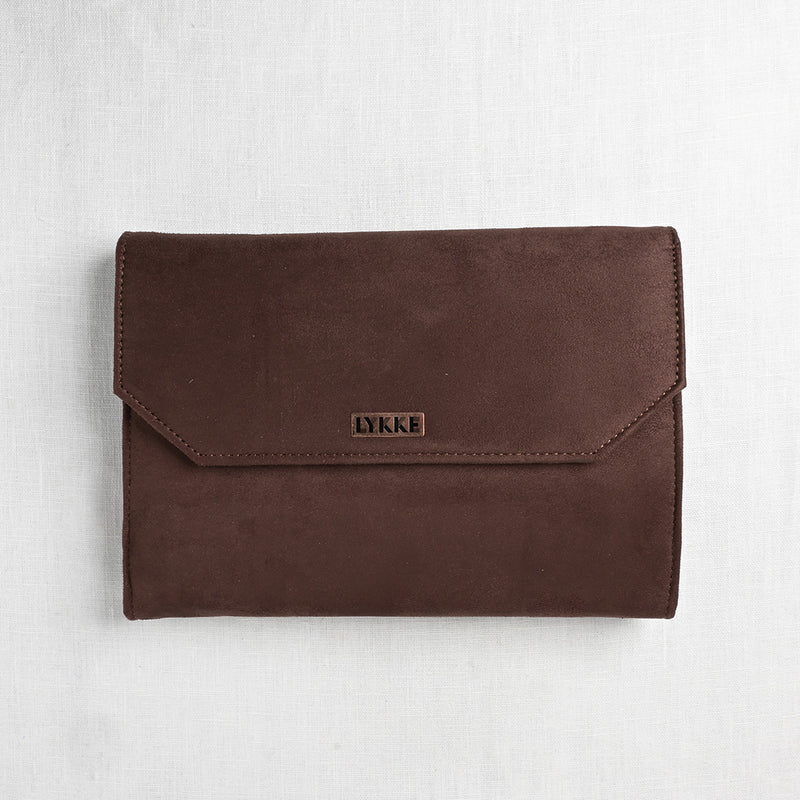 Lykke Cypra Copper 5" Interchangeable Circular Needle Set, Brown Vegan Suede Case