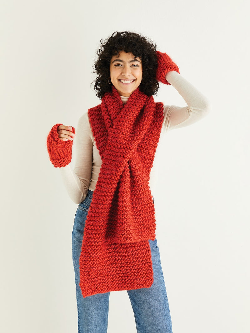 Scarf & Mitts 10315