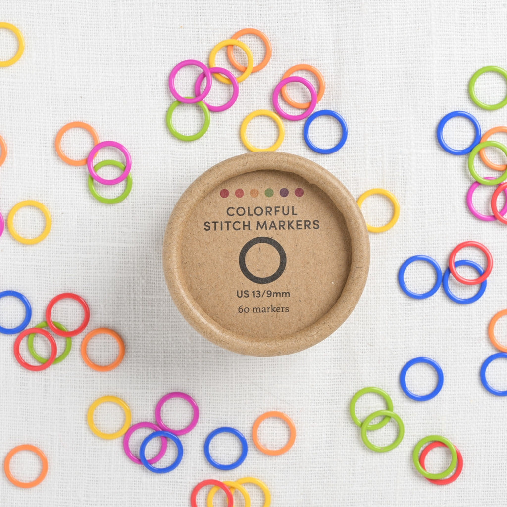 Cocoknits Colorful Stitch Ring Markers, 60 ct.
