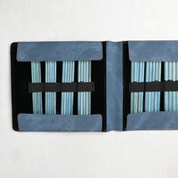 Lykke Indigo 6" Double Point Needle Set, US 6-13, Blue Denim Case