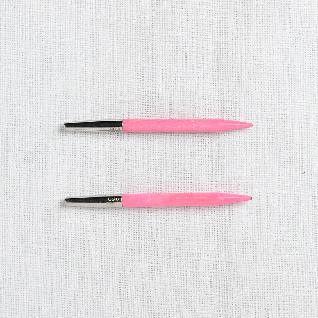 Lykke Blush 3.5" Interchangeable Circular Needle Set, Fuchsia Denim Case