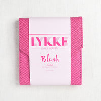 Lykke Blush 6" Crochet Hook Set, Fuchsia Basketweave Case