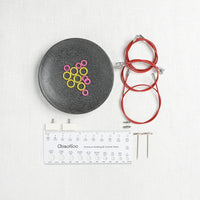 ChiaoGoo TWIST Red Lace Small Interchangeable Needle Set 4" (10cm), US 2-8 (2.75-5mm)