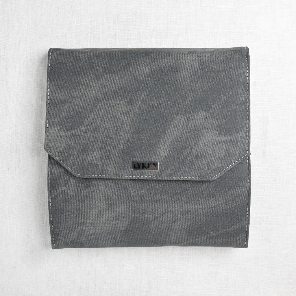 Lykke Driftwood Long Interchangeable Circular Needle Set, Grey Denim Case
