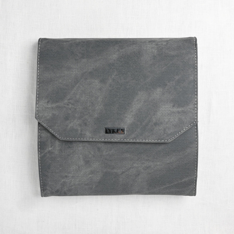 Lykke Driftwood Long Interchangeable Circular Needle Set, Grey Denim Case