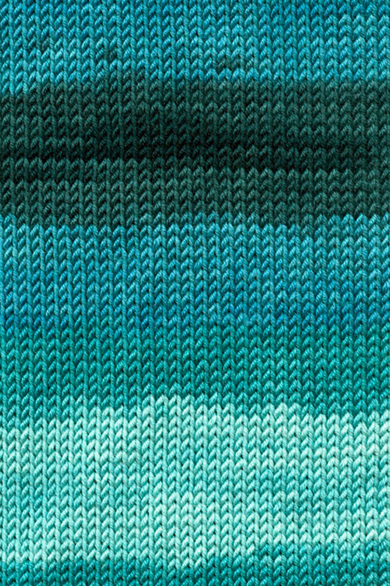 Lang Yarns Merino Plus Color 18 Blue Green Anthracite swatch