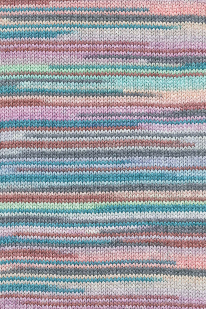 Lang Yarns Merino 200 Bebe Color 453 Sunset Stripe swatch