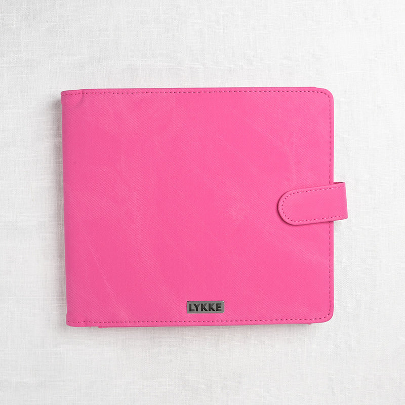 Lykke Blush 6" Double Point Needle Set, US 6-13, Fuchsia Denim Case
