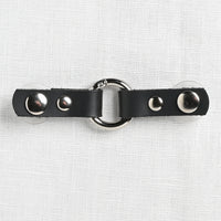 JUL Designs Cordoba Tiny Round Ring Closure, Black w/ Nickel Hardware