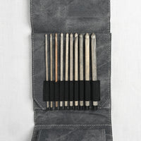 Lykke Driftwood 6" Crochet Hook Set, Grey Denim Case