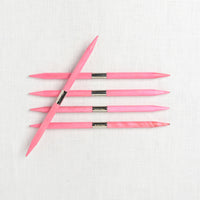 Lykke Blush 6" Double Point Needle Set, US 6-13, Fuchsia Basketweave Case