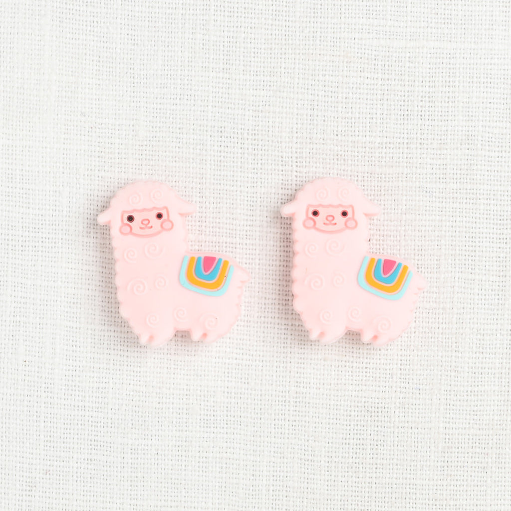 Fox & Pine Stitch Stoppers, Pink Llama