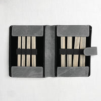 Lykke Driftwood 6" Double Point Needle Set, US 0-5, Grey Denim Case
